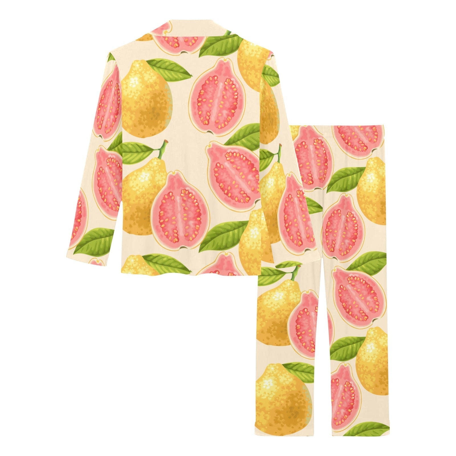 Beautiful guava pattern Women's Long Pajama Set