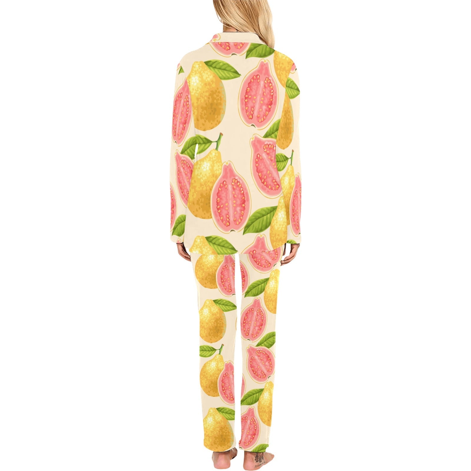 Beautiful guava pattern Women's Long Pajama Set