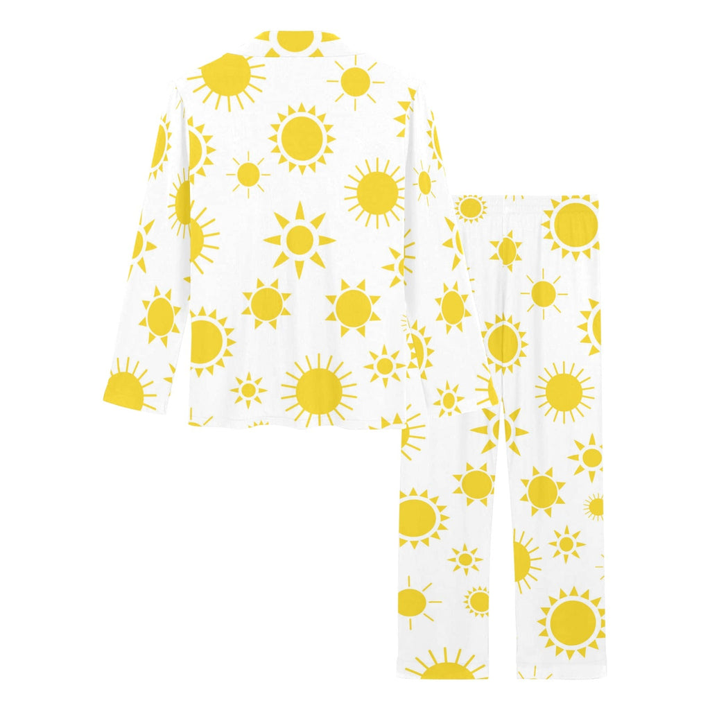 Sun pattern Women's Long Pajama Set