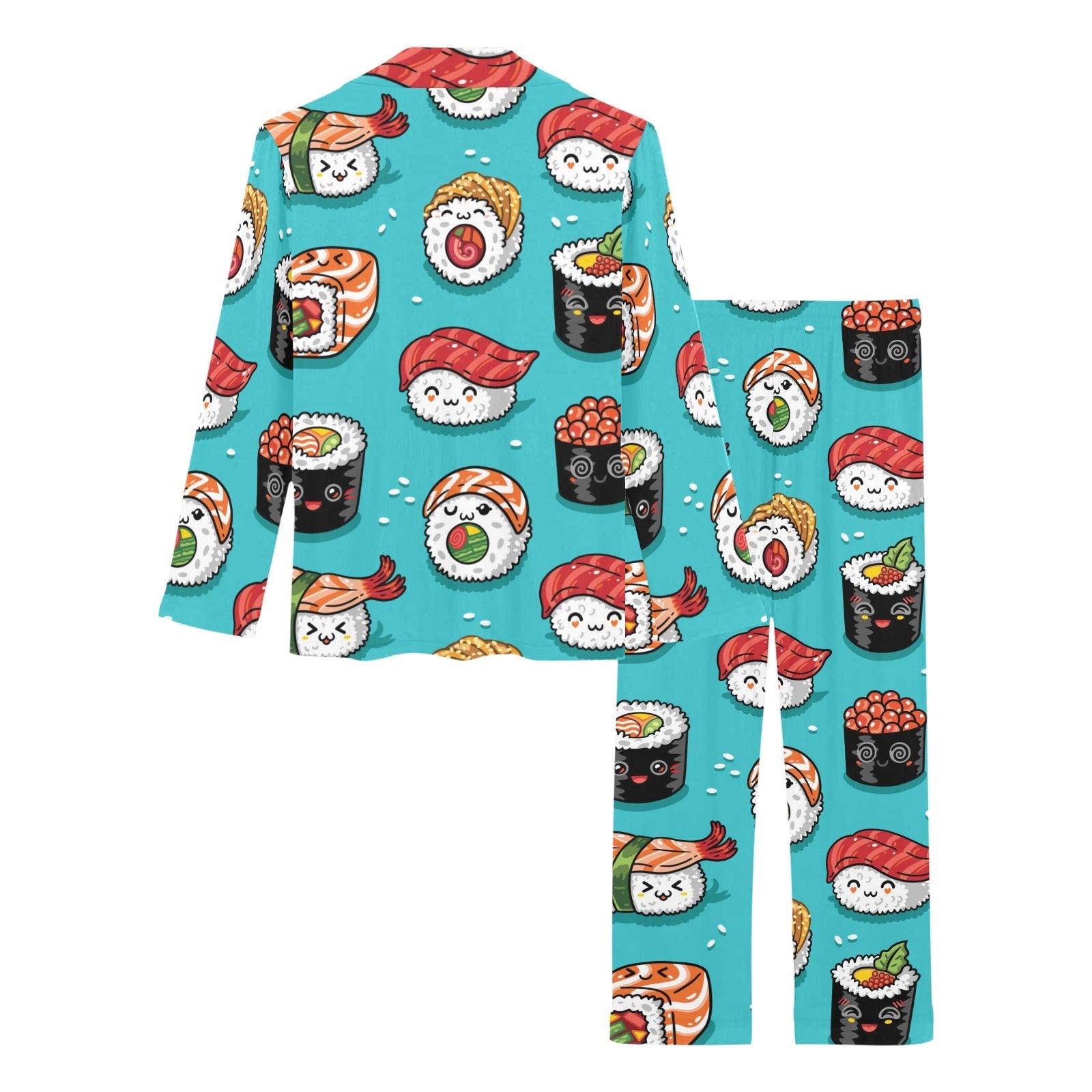 Cute sushi pattern Women's Long Pajama Set
