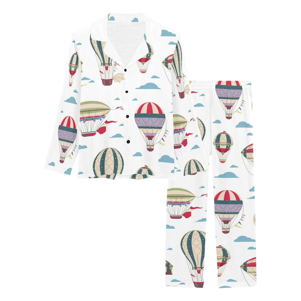Hot air balloon pattern Women's Long Pajama Set