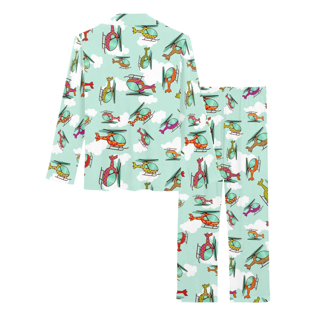 Helicopter design pattern Women's Long Pajama Set