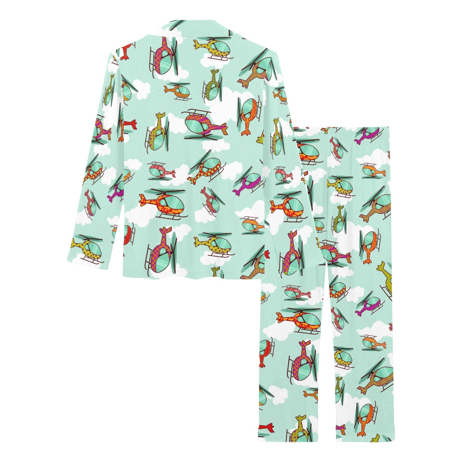 Helicopter design pattern Women's Long Pajama Set